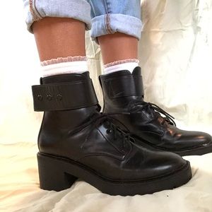 Platform Leather Boots